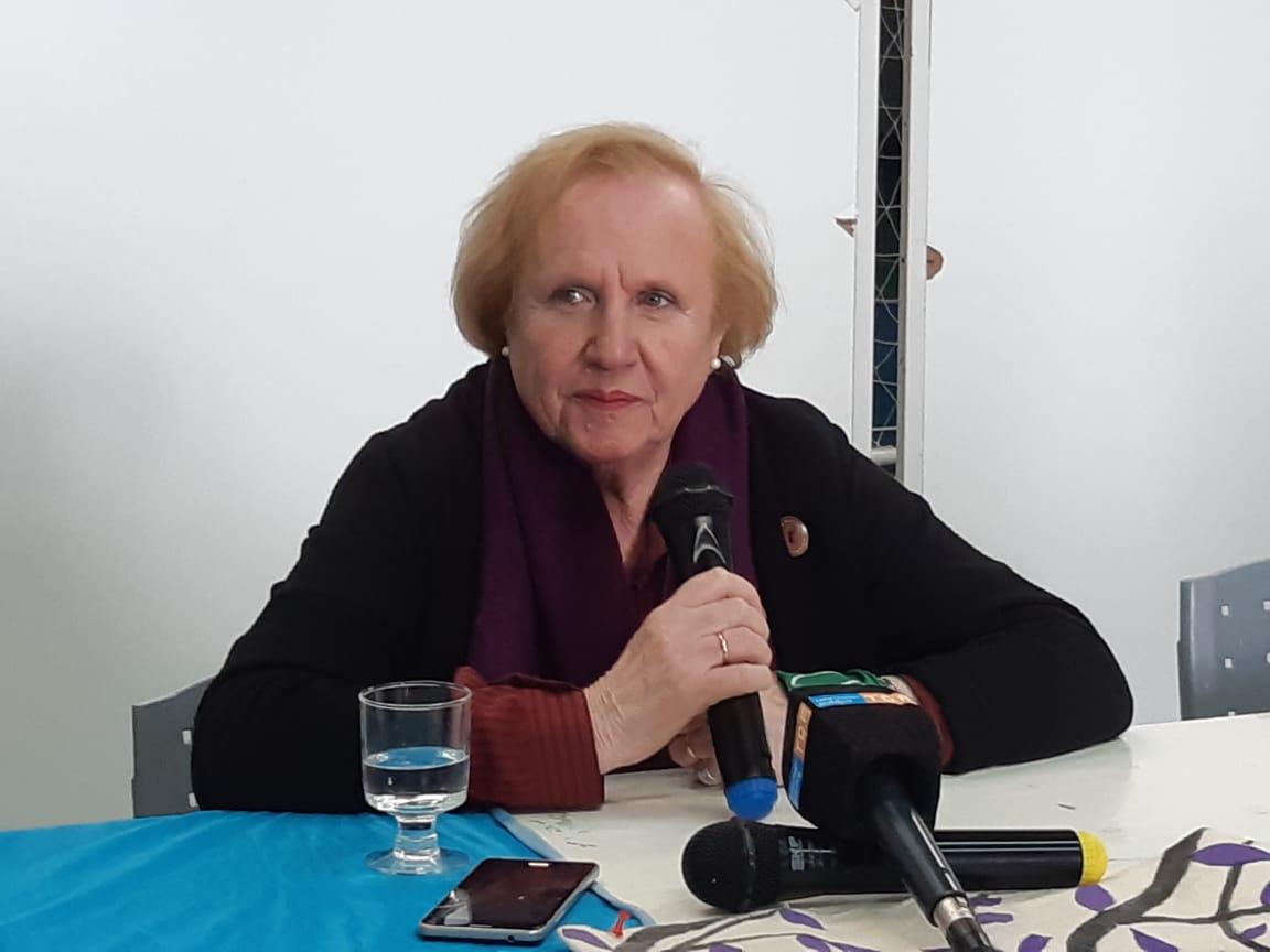 La militante feminista Nina Brugo participó de distintas actividades en