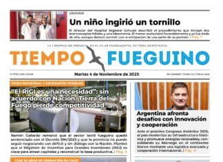 Portada del martes 4 de noviembre